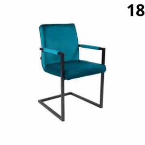 Armstoel blauw
