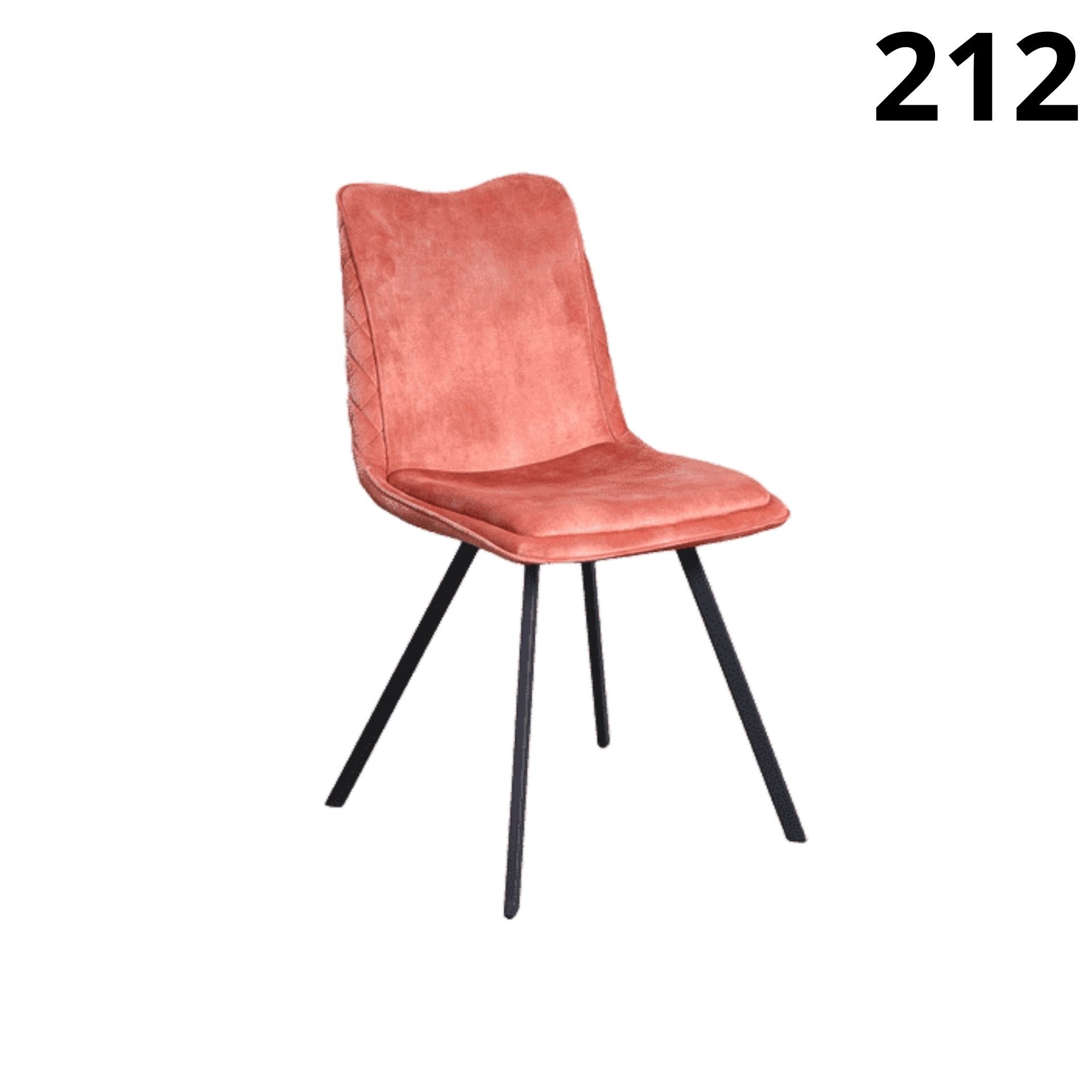 Eetkamerstoel roze